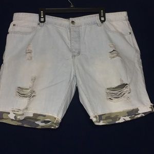 American Rag distressed denim shorts